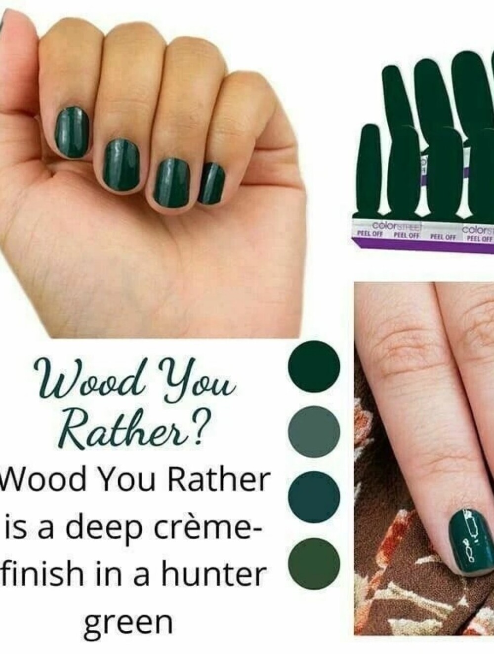 Color Street Nail Strips "Wood You Rather"